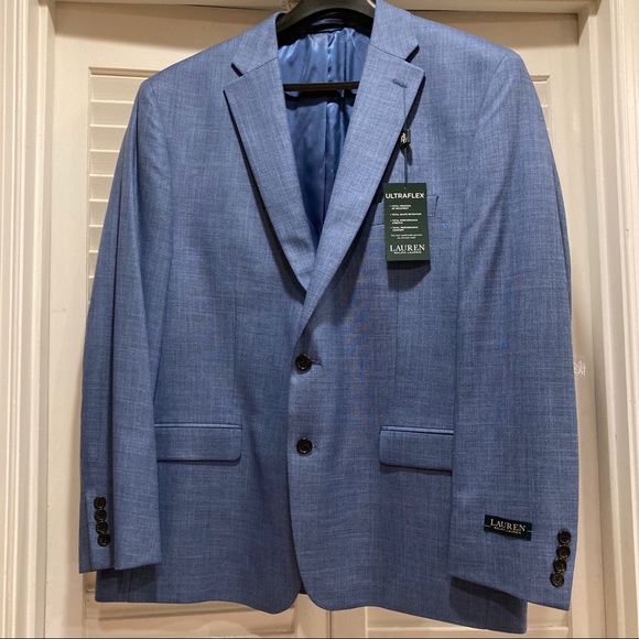 🆕 Lauren Ralph Lauren Blue UltraFlex Sport Coat